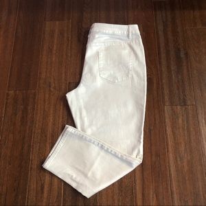 Like New Coldwater Creek White Metallic Jeans